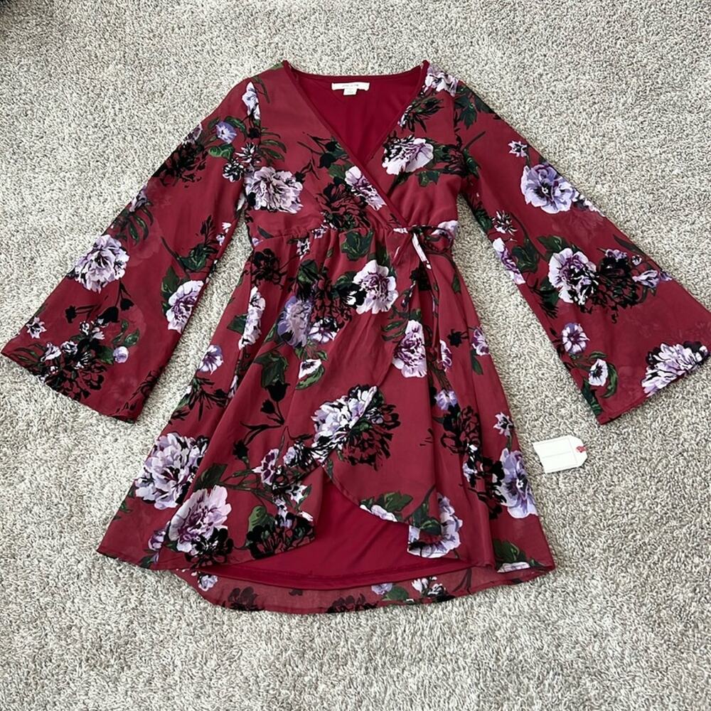 NWT Adam‎ Levine Floral Hi-lo Dress Small 4 6 Wedding Guest Flowy Romantic NEW
